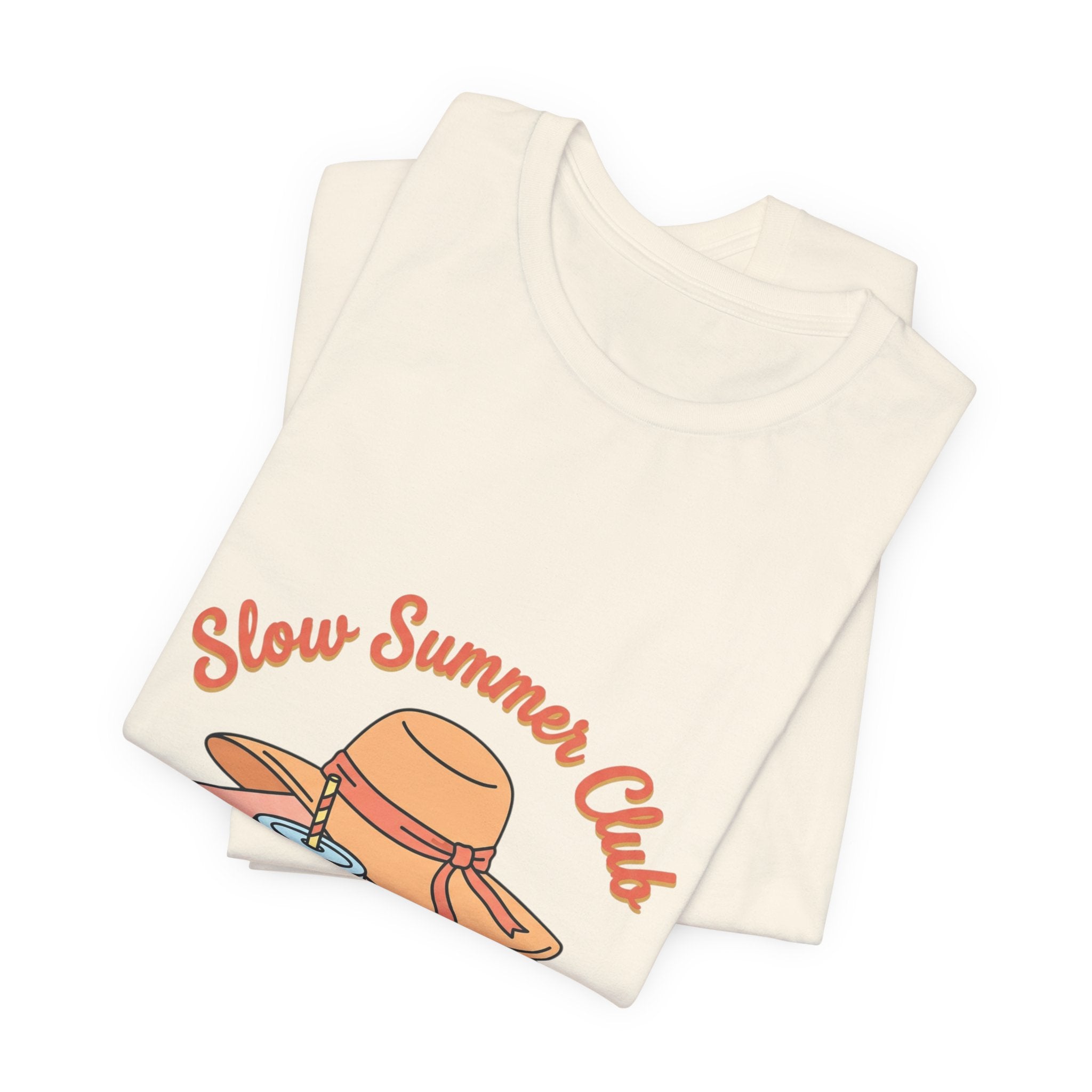 Slow Summer Club Tee | summer aesthetic, coastal vibes, retro pastel