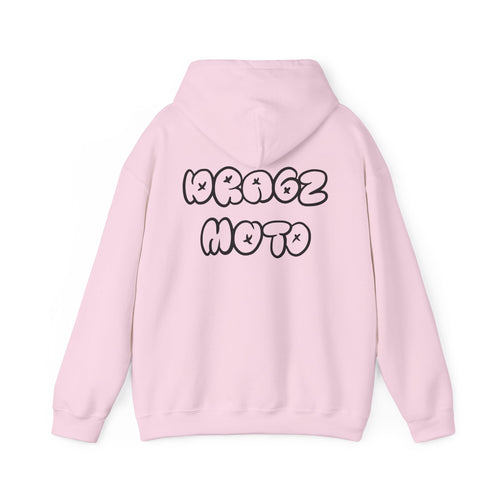 Dragz Moto Double lettering hoodie black font