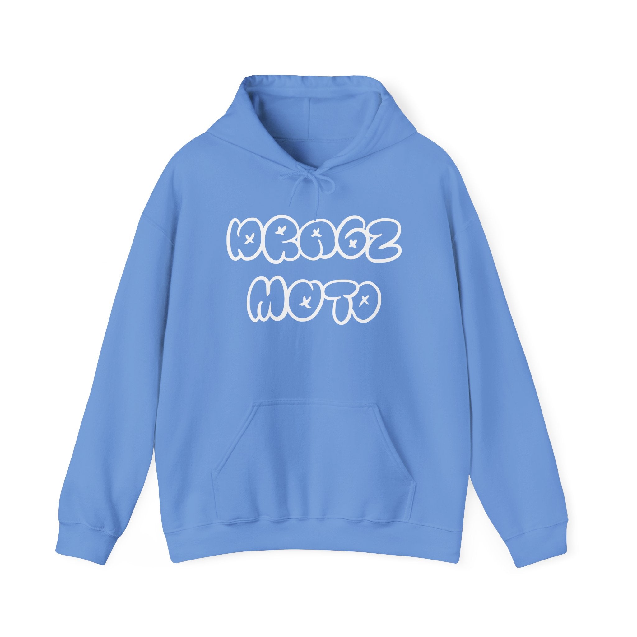 Dragz Moto Double lettering hoodie white font