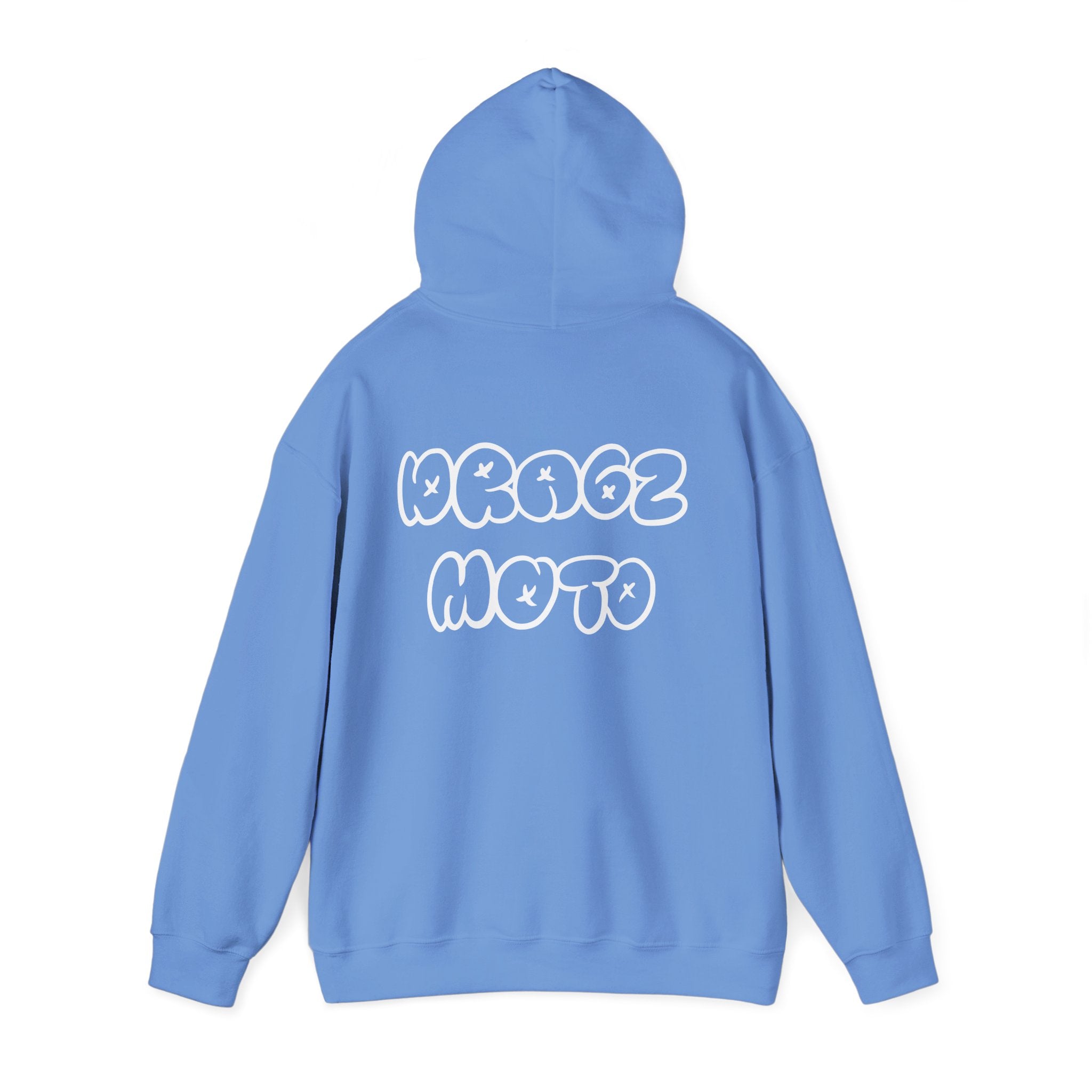 Dragz Moto Double lettering hoodie white font