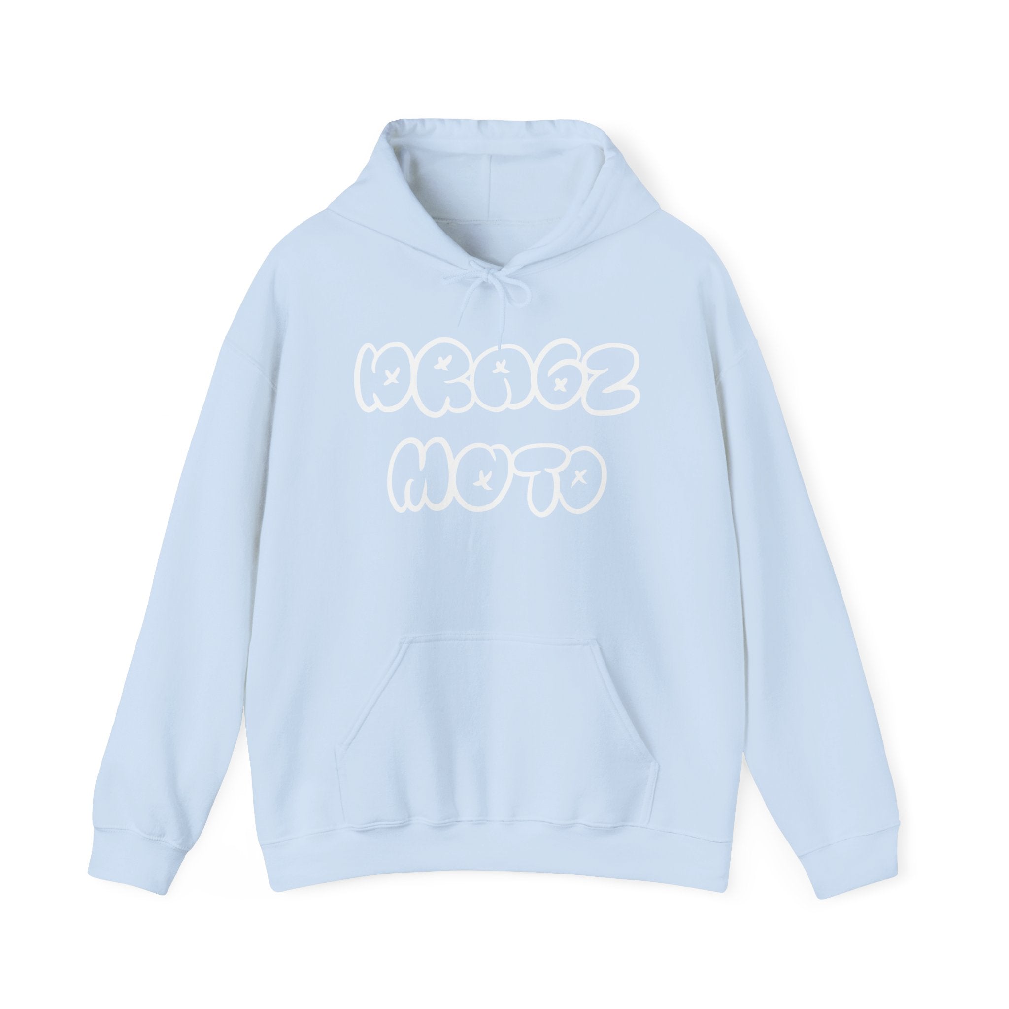 Copy of Dragz Moto hoodie white font one sided lettering