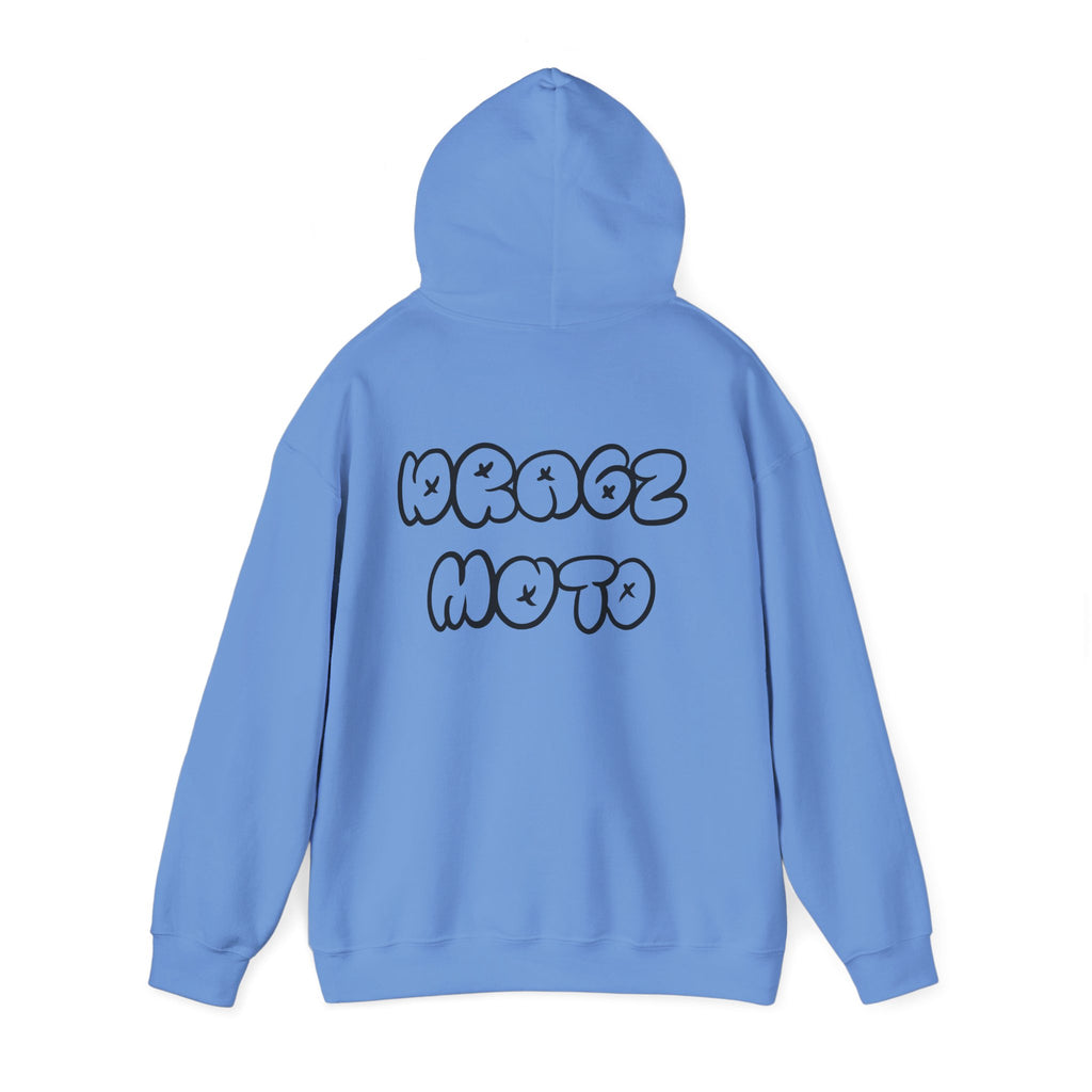 Dragz Moto Double lettering hoodie black font
