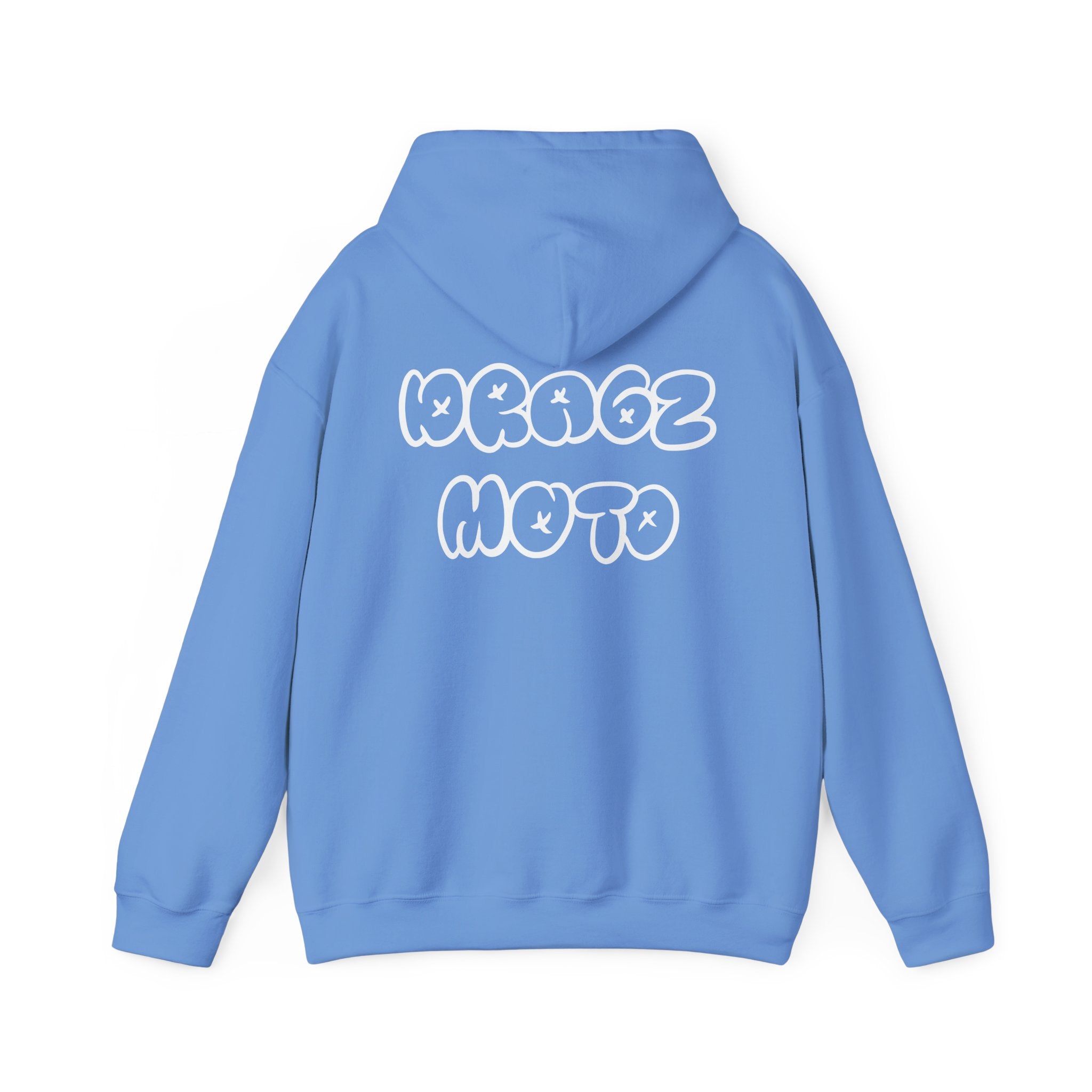 Dragz Moto Double lettering hoodie white font