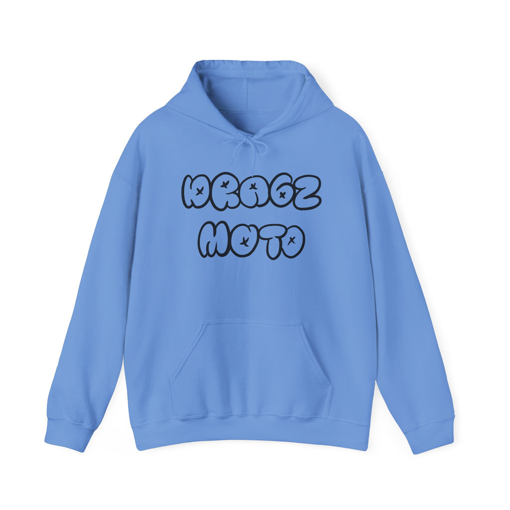 Dragz Moto Double lettering hoodie black font