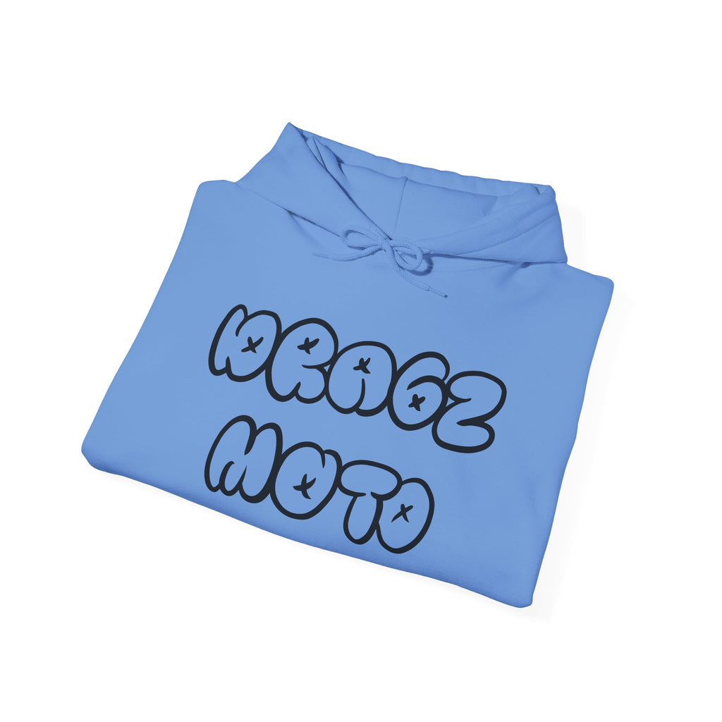 Dragz Moto Double lettering hoodie black font