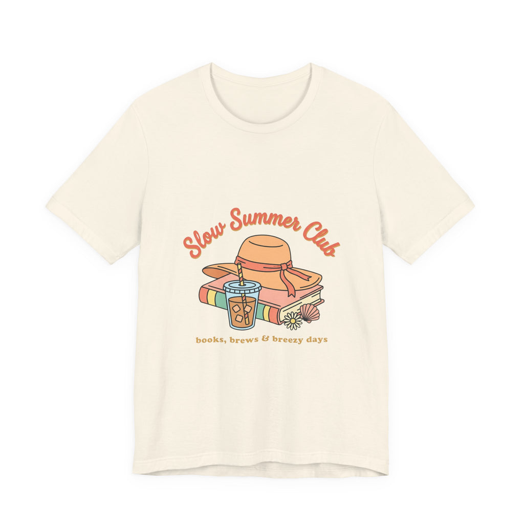 Slow Summer Club Tee | summer aesthetic, coastal vibes, retro pastel