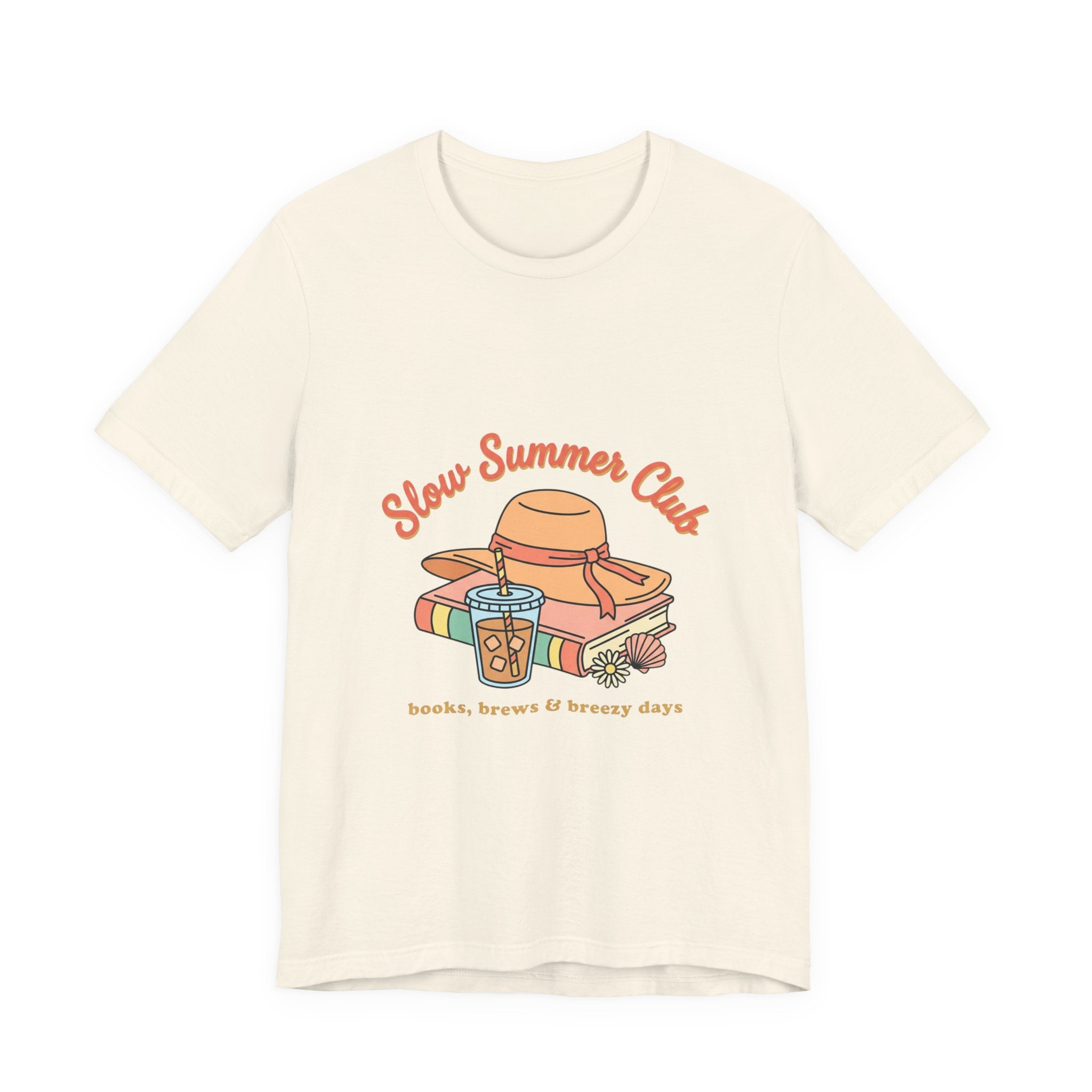 Slow Summer Club Tee | summer aesthetic, coastal vibes, retro pastel